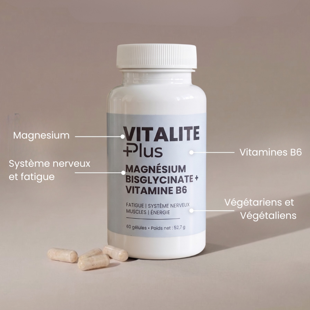Magnésium bisglycinate + vitamine B6